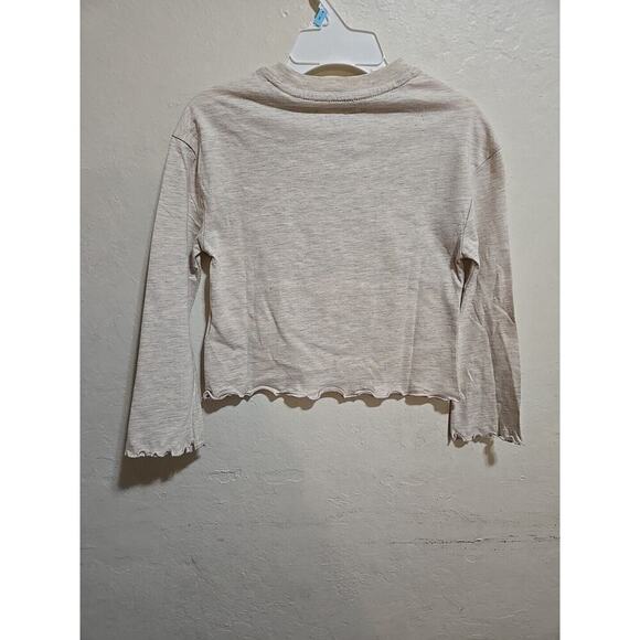 Disney Stitch Kids Girls Ohana Christmas Cute Santa Stitch Shirt Oatmeal Sz 5 - Picture 7 of 8